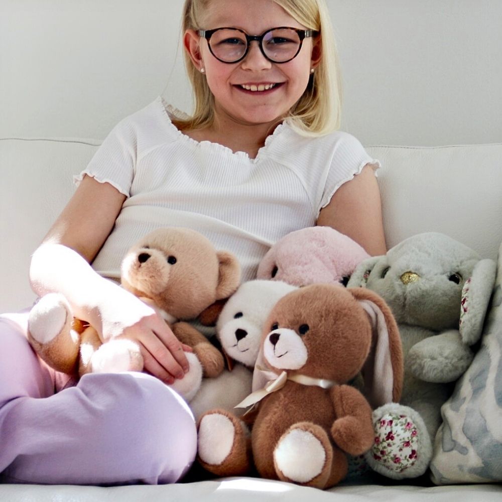 Teddykompaniet Bestiser Bianca Kanin (21cm) – Myk og Kosete Kosevenn – Fra 0 Måneder