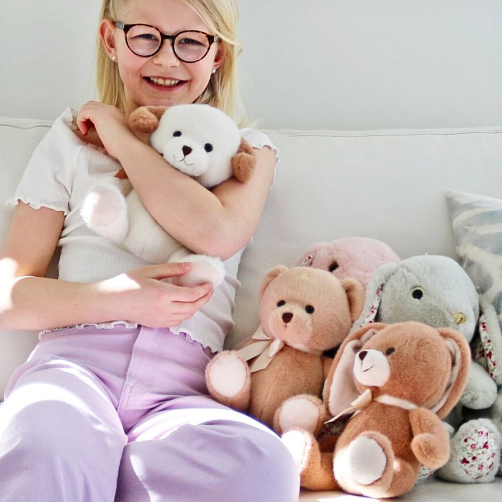 Teddykompaniet Bestiser Bianca Kanin (21cm) – Myk og Kosete Kosevenn – Fra 0 Måneder
