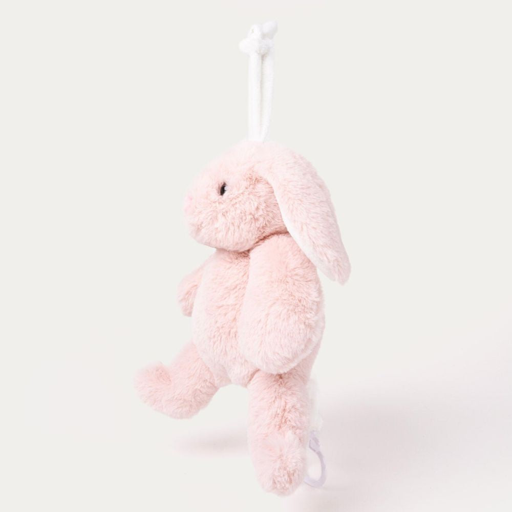 Teddykompaniet Lollan Spilledåse Rosa Kanin (27cm) – Beroligende Kosevenn – Fra 0 Måneder