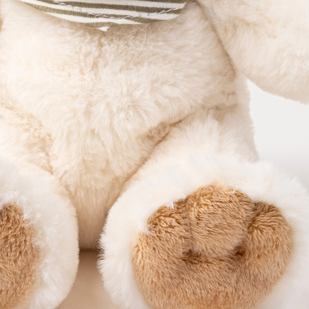 Teddykompaniet Malte Bamse Kremfarget (25cm) – Myk Kosevenn & Ecofriend – Fra 0 Måneder