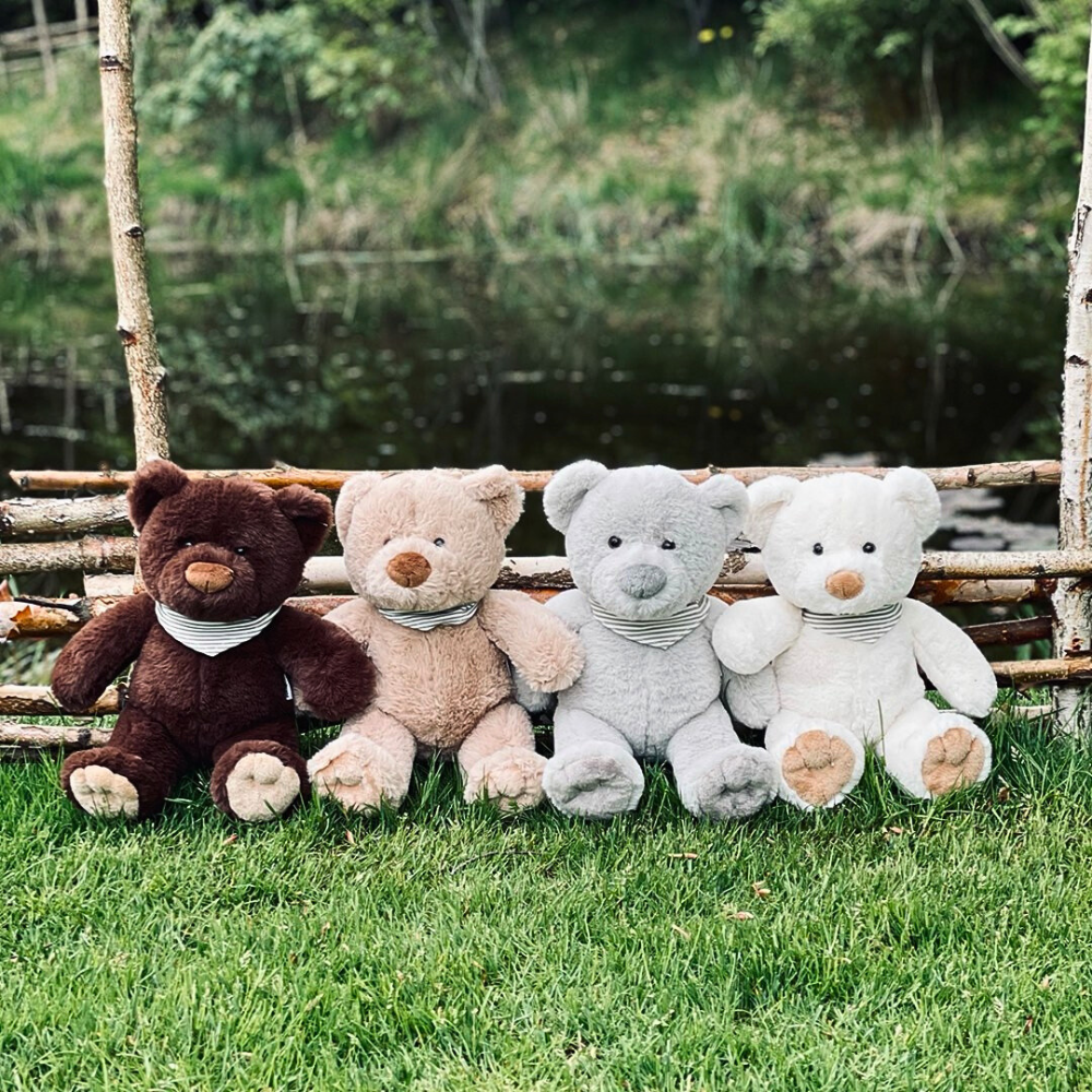 Teddykompaniet Malte Bamse Kremfarget (25cm) – Myk Kosevenn & Ecofriend – Fra 0 Måneder
