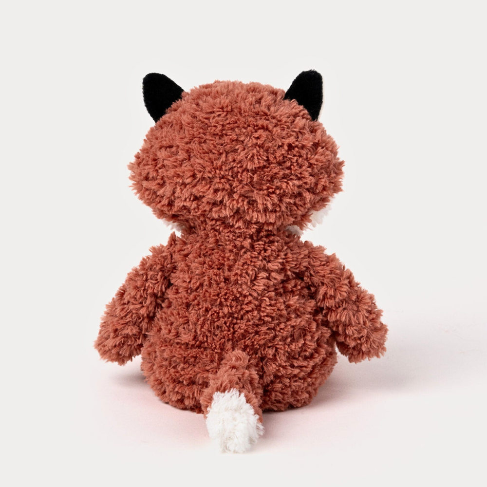 Teddykompaniet Retro Pals Rev i Rustrødt (30cm) – Sjarmerende Kosevenn – Fra 0 Måneder