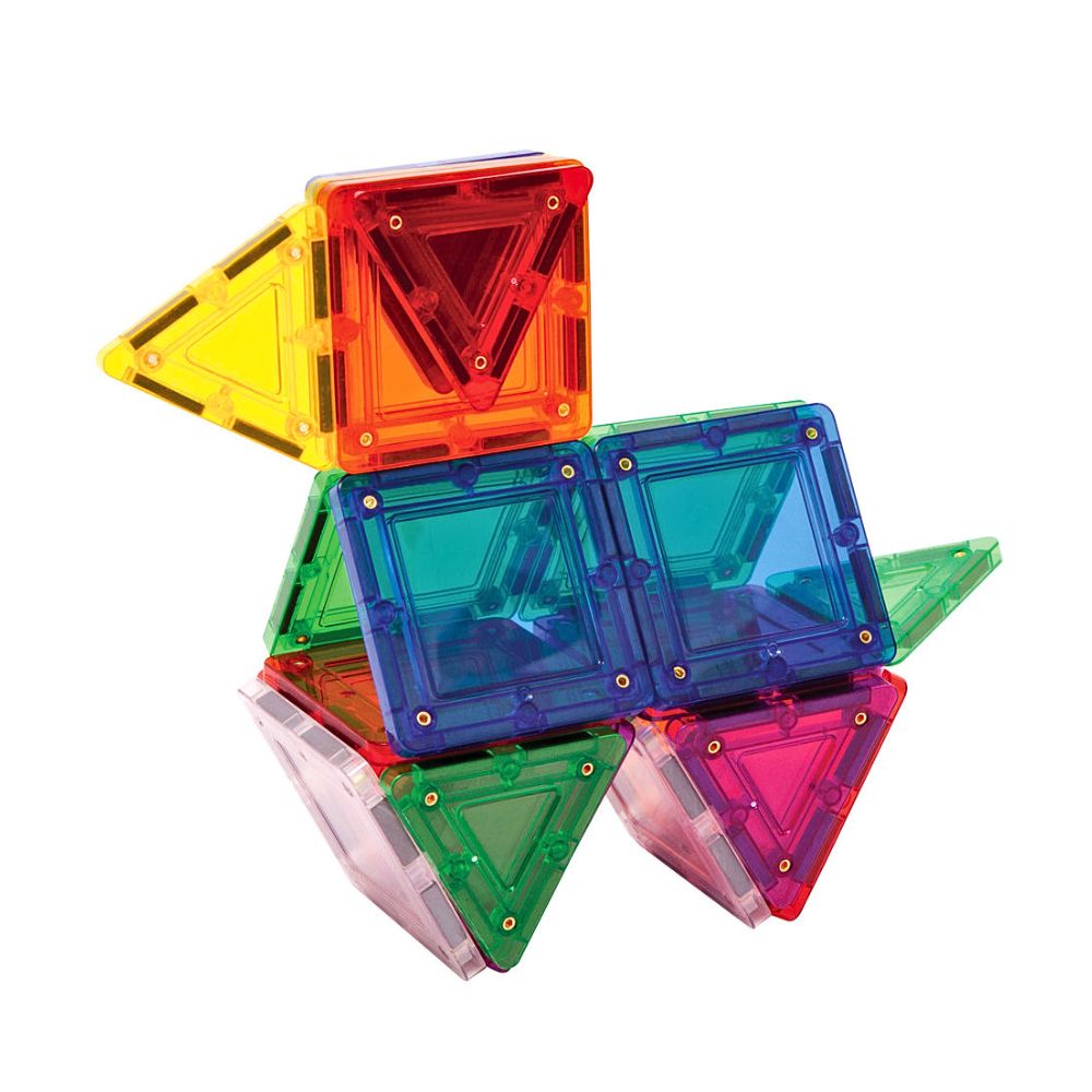 Tileblox Rainbow 20 Deler – Magnetisk Byggesett for STEM-Lek – Fra 3 År
