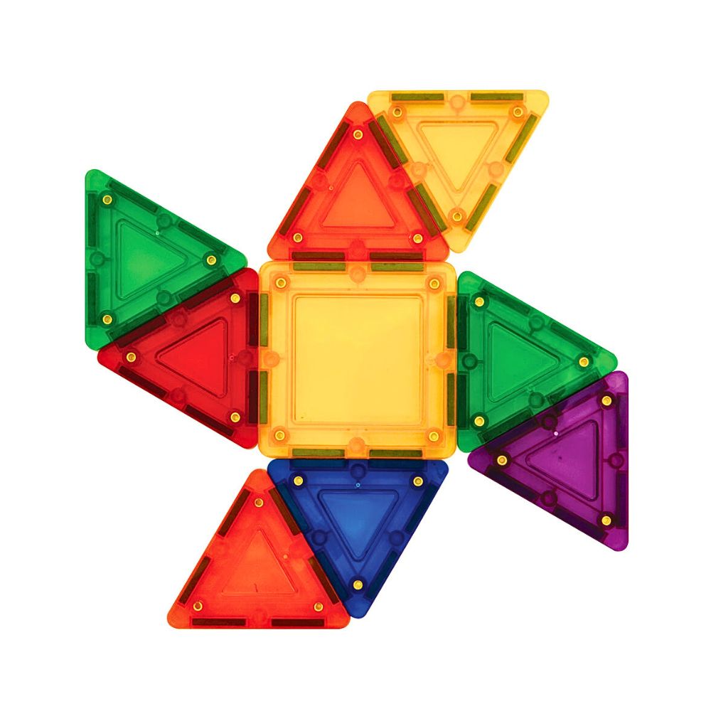 Tileblox Rainbow 20 Deler – Magnetisk Byggesett for STEM-Lek – Fra 3 År