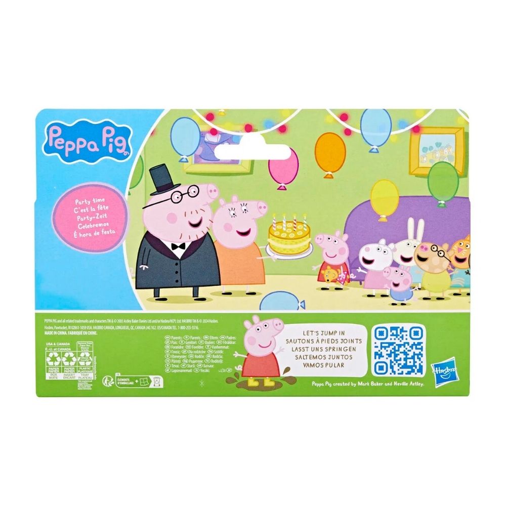 Peppa Gris Familiepakke (4 Figurer) – Morsom Lek for Førskolebarn – Fra 3 År
