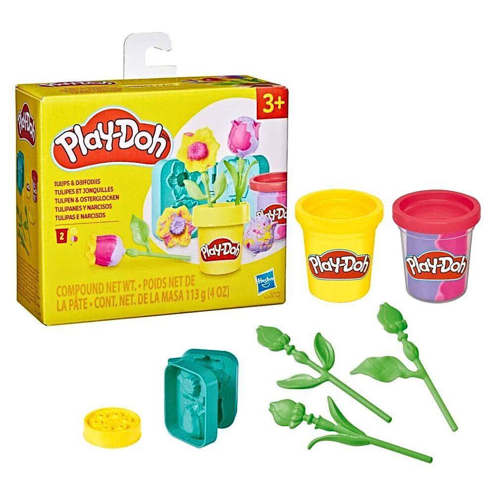 Play-Doh Lil Flowers Blomstersett – Kreativ Modellermasse for Barn – Fra 3 År