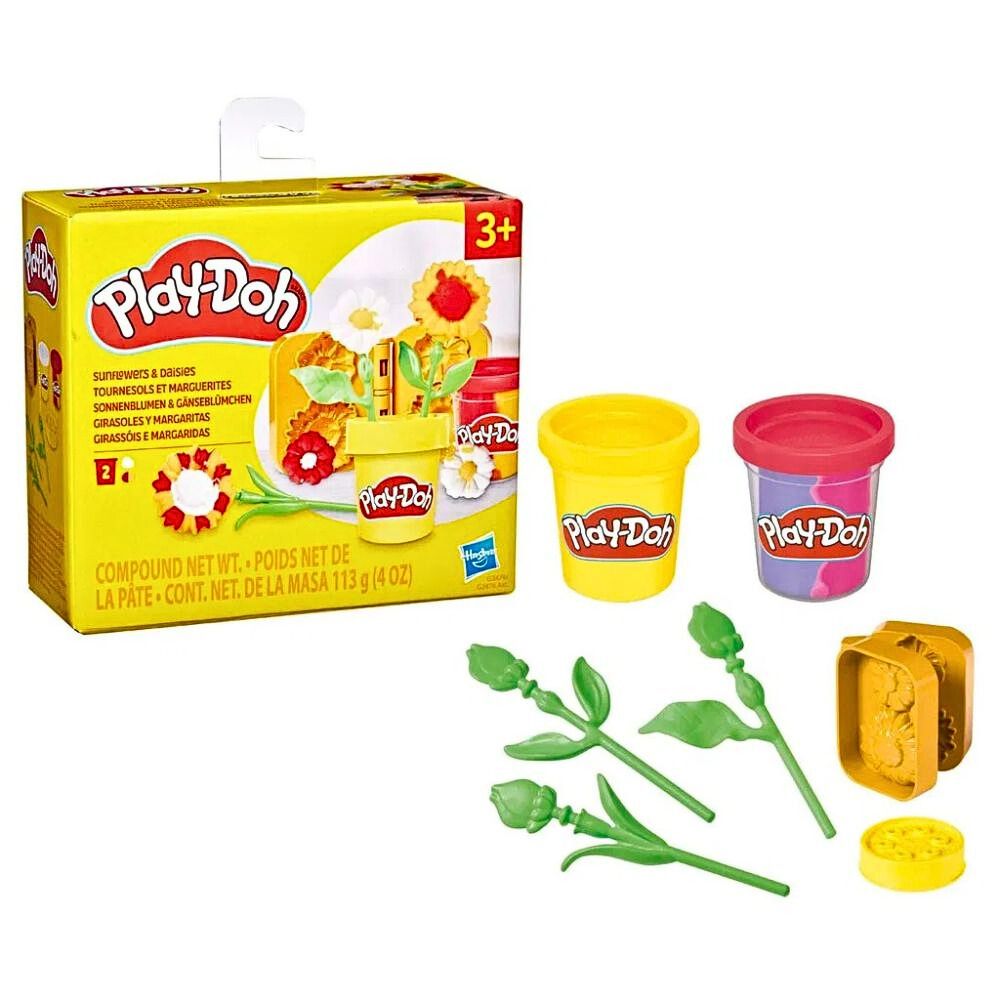 Play-Doh Lil Flowers Blomstersett – Kreativ Modellermasse for Barn – Fra 3 År