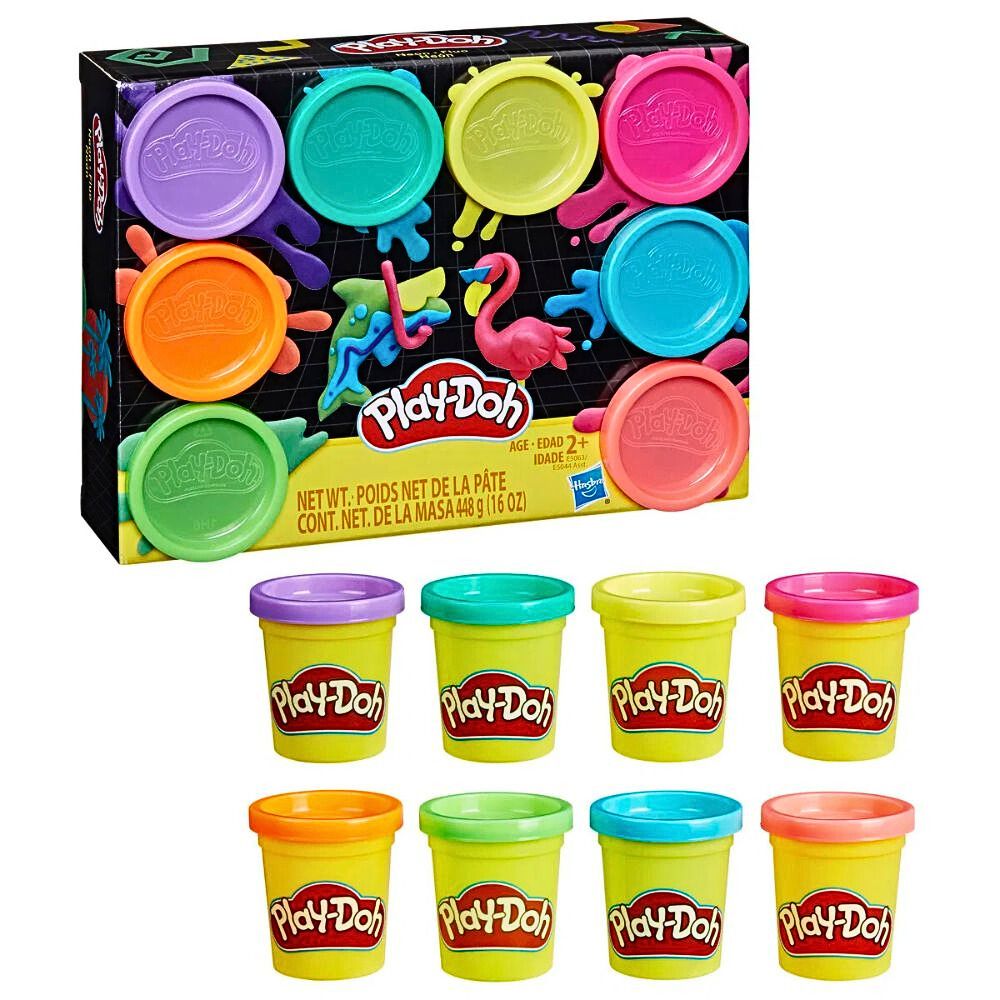 Play Doh 8-pk Modellermasse (448g) – Fargerik Kreativ Lek for Barn – Fra 24 Måneder