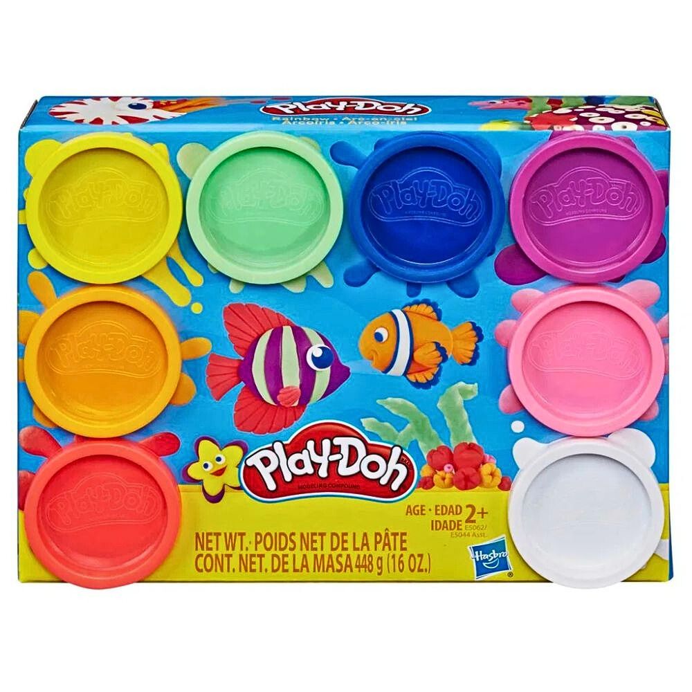 Play Doh 8-pk Modellermasse (448g) – Fargerik Kreativ Lek for Barn – Fra 24 Måneder