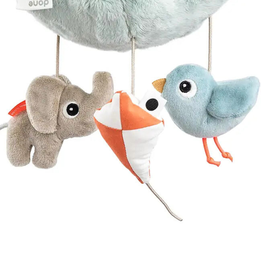 Musikkmobil i Blå med Over the Rainbow Melodi