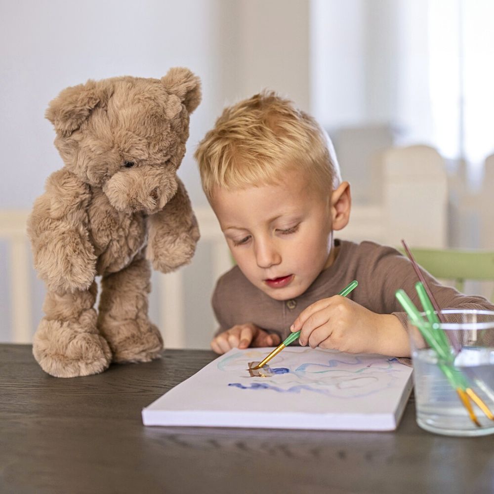 Teddykompaniet Sture Bamse (35cm) – Klassisk Brun Kosebjørn med Tidløst Design – Fra 0 Måneder