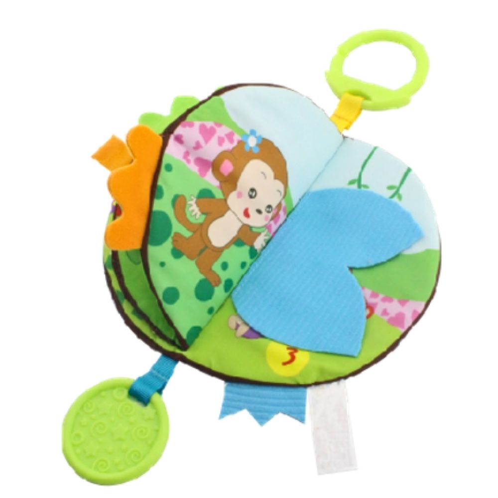 Happy Baby Myk Dyrebok med Biteleke og Knitring - bilde 5