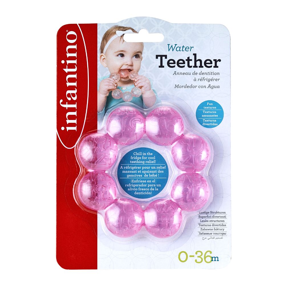 Infantino Rund Bitering Grapefruit – Vannfylt Biteleke for Baby – Fra 0 Måneder