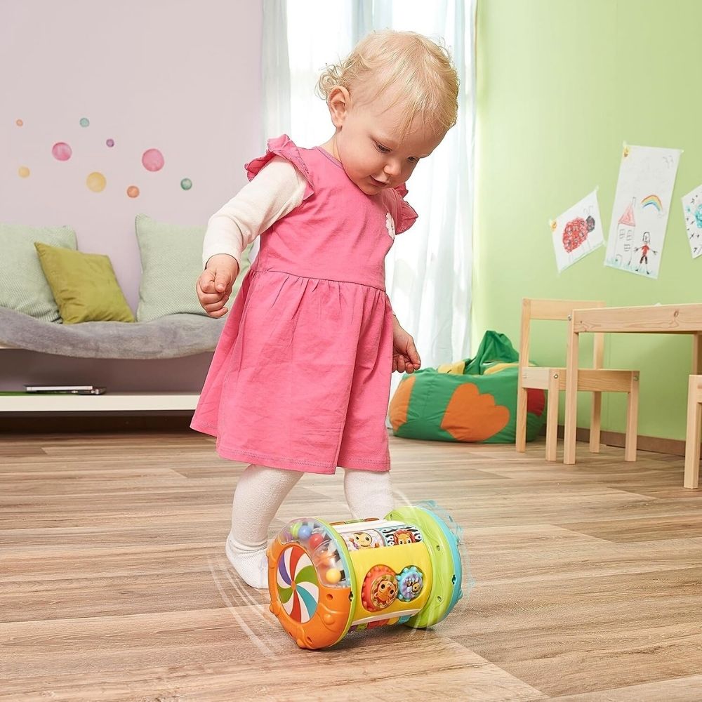 VTech 2-i-1 Rullende Tromme – Interaktiv Leke med 90+ Lyder og Fraser – Fra 6 Måneder