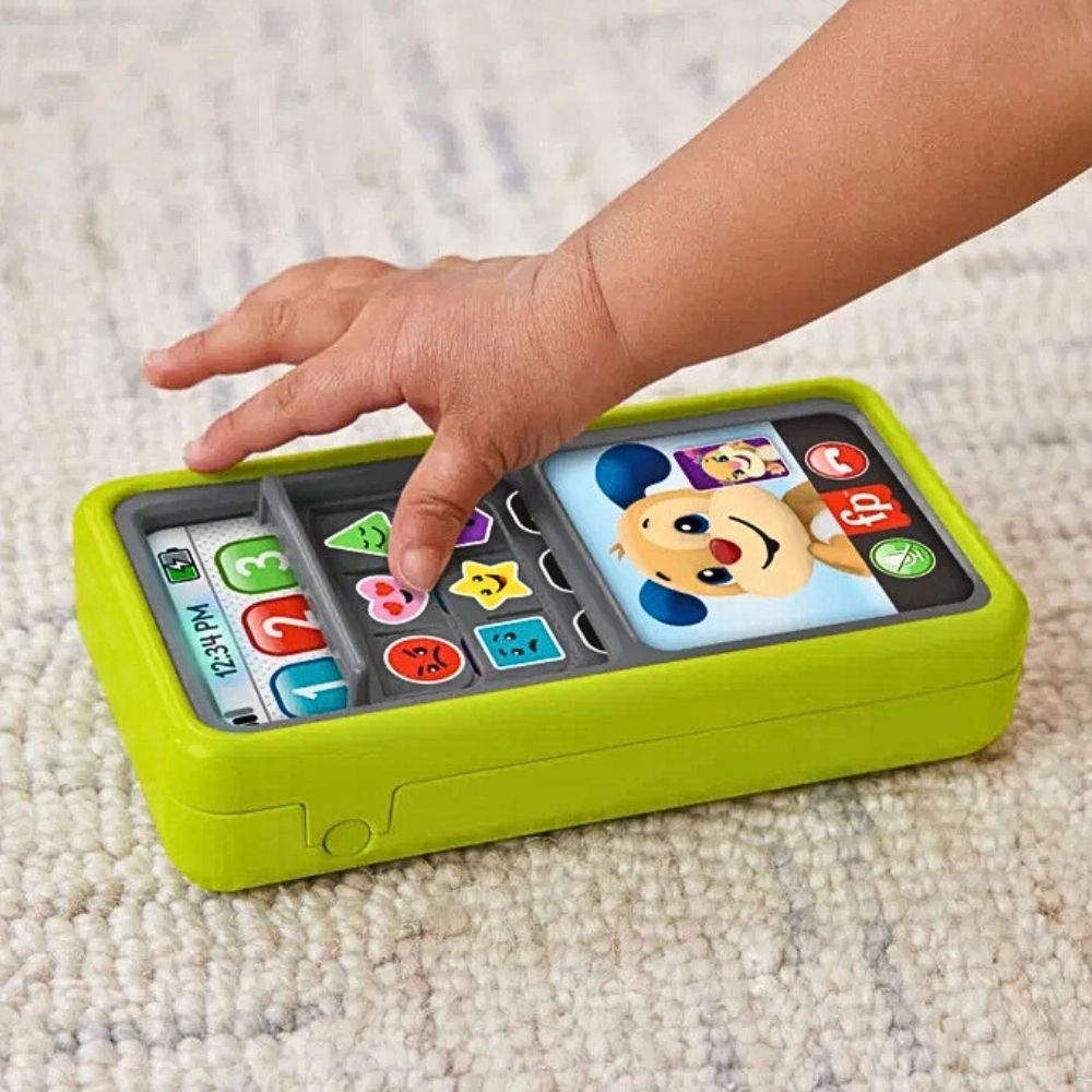 Fisher-Price Laugh & Learn Smarttelefon – Interaktiv Leketelefon for Baby – Fra 6 Måneder