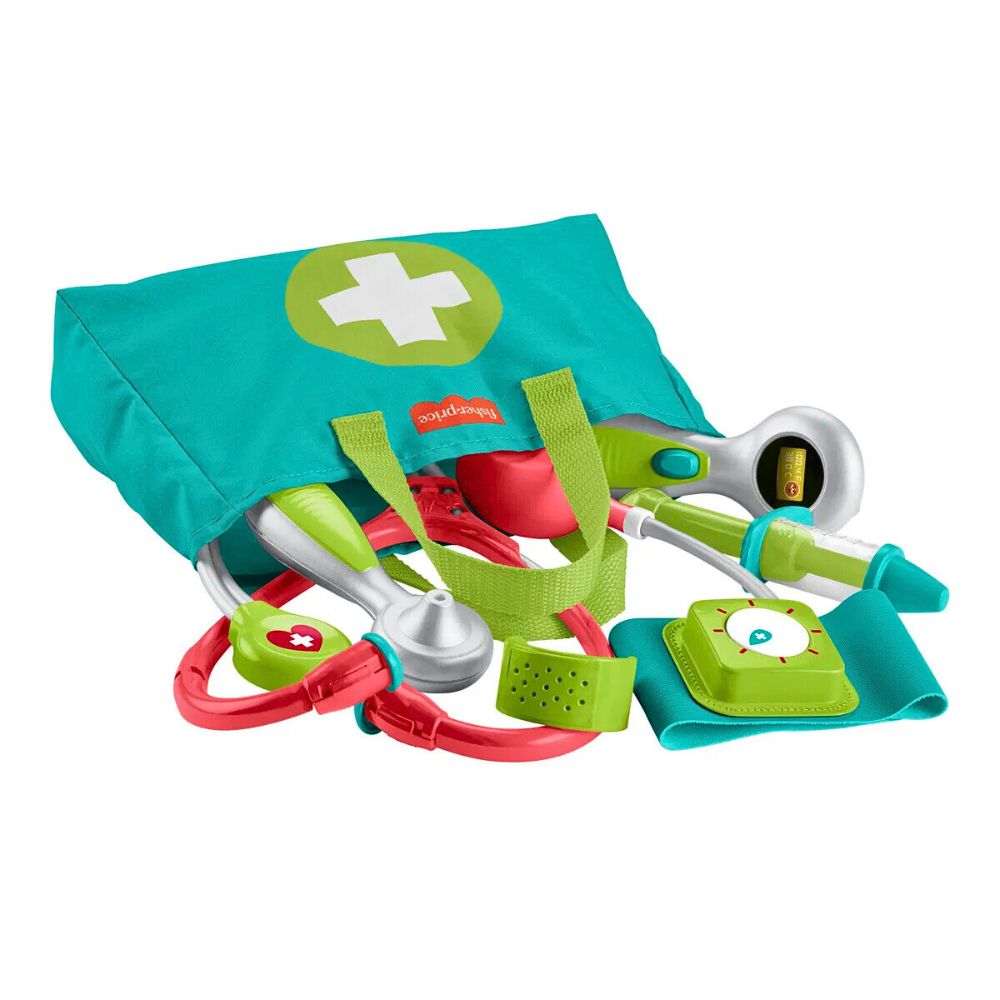 Fisher Price Komplett Doktorsett med Medisinveske og 7 Deler - bilde 8