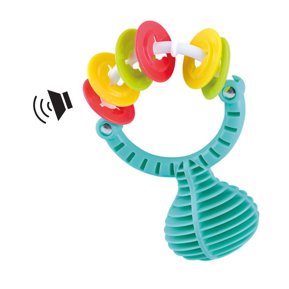Happy Baby Sanserangle Music Shaker – Assortert Leke – Interaktiv Rangle – Fra 3 Måneder