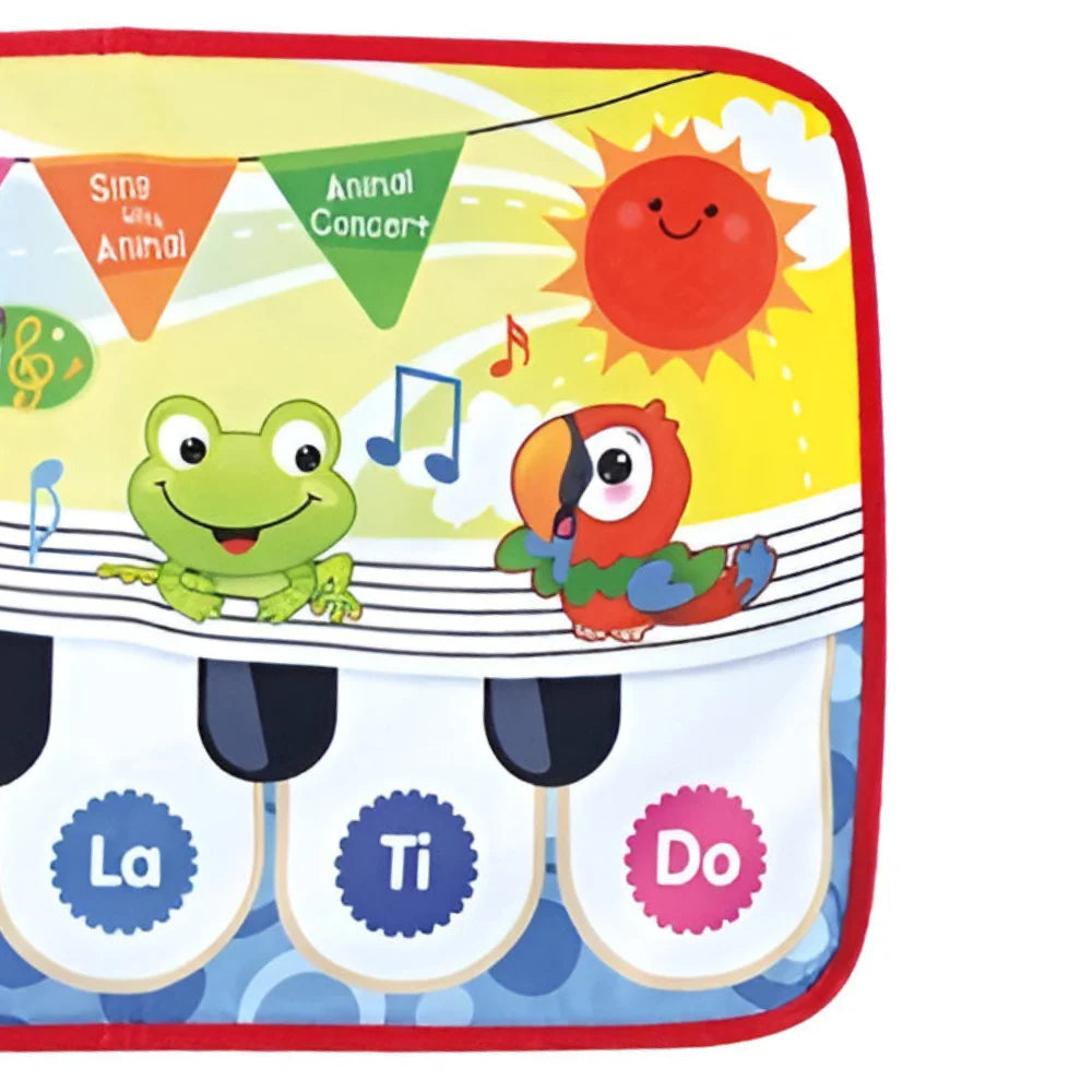 Interaktiv Musikalsk Piano Lekematte med Dyr og Lyd