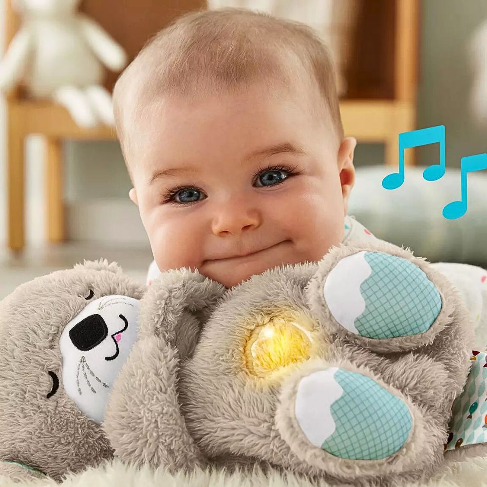 Fisher-Price Soothe 'n Snuggle Otter – Bamse med Musikk og Lys – Søvnhjelp for Babyer – Fra 0 Måneder