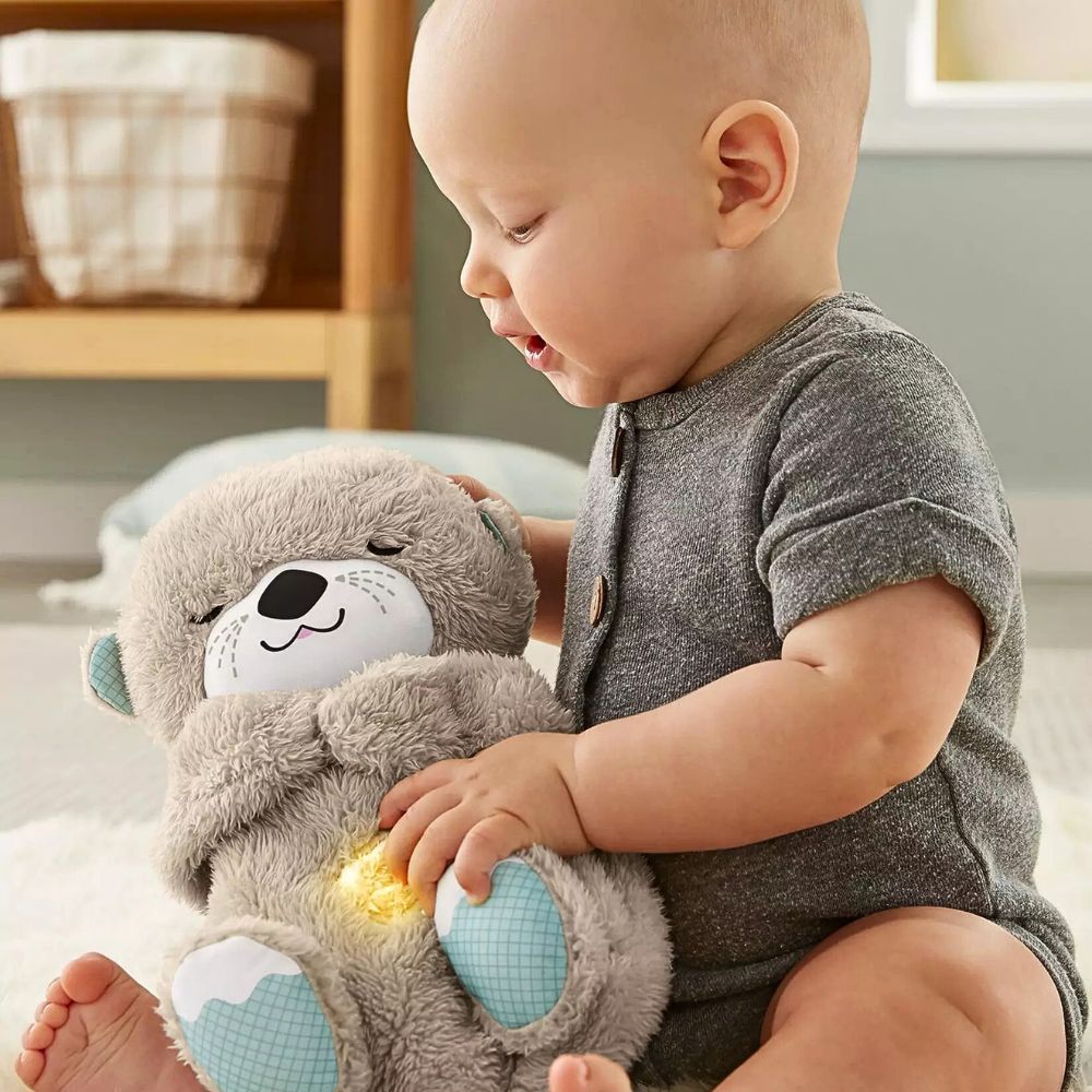 Fisher-Price Soothe 'n Snuggle Otter – Bamse med Musikk og Lys – Søvnhjelp for Babyer – Fra 0 Måneder