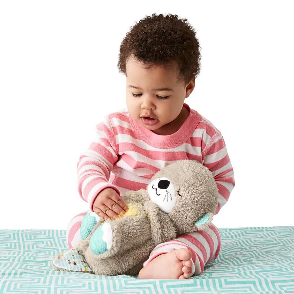Fisher-Price Soothe 'n Snuggle Otter – Bamse med Musikk og Lys – Søvnhjelp for Babyer – Fra 0 Måneder