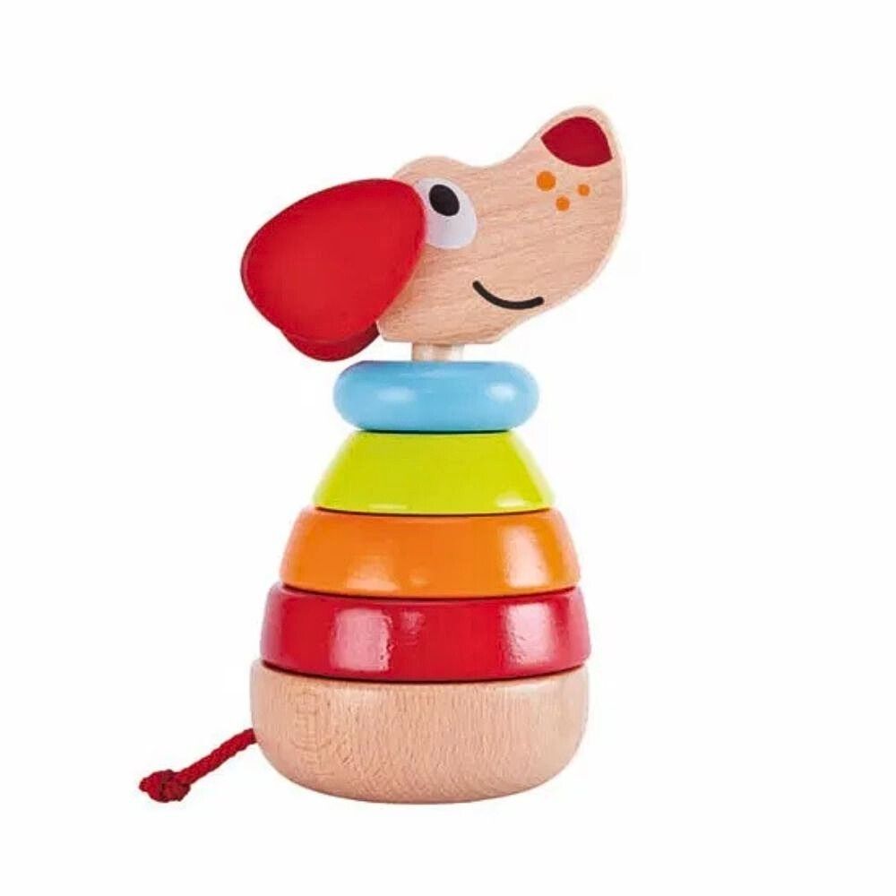 Hape Pepe Stabletårn med Lyd – Stablehund i Tre – Fra 12 Måneder