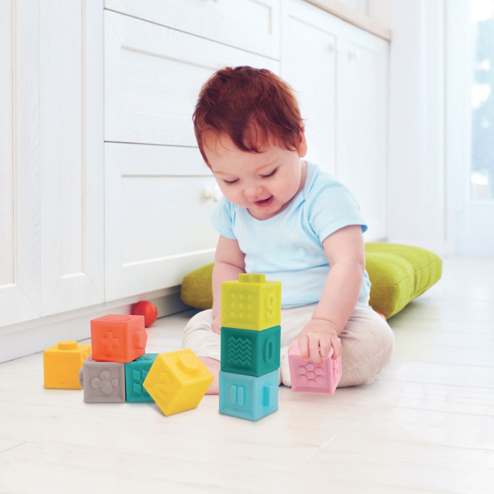 Ludi Klosser med 3D-Bilder – Myke Byggeklosser for Babyer – Fra 10 Måneder