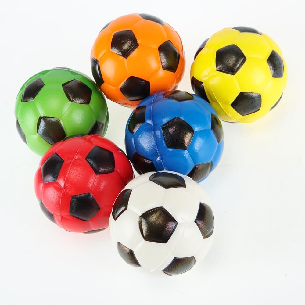 Myk Ball med Fotballmønster (10cm) – Perfekt Lekeball for Barn – Assortert