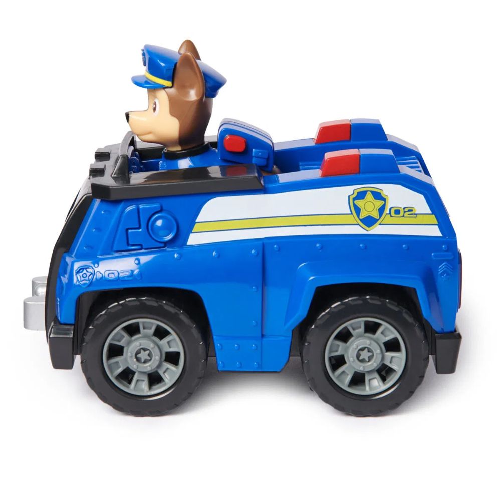 PAW Patrol Chase Politibil – Basic Vehicle Serie – Lekekjøretøy med Figur – Fra 3 År