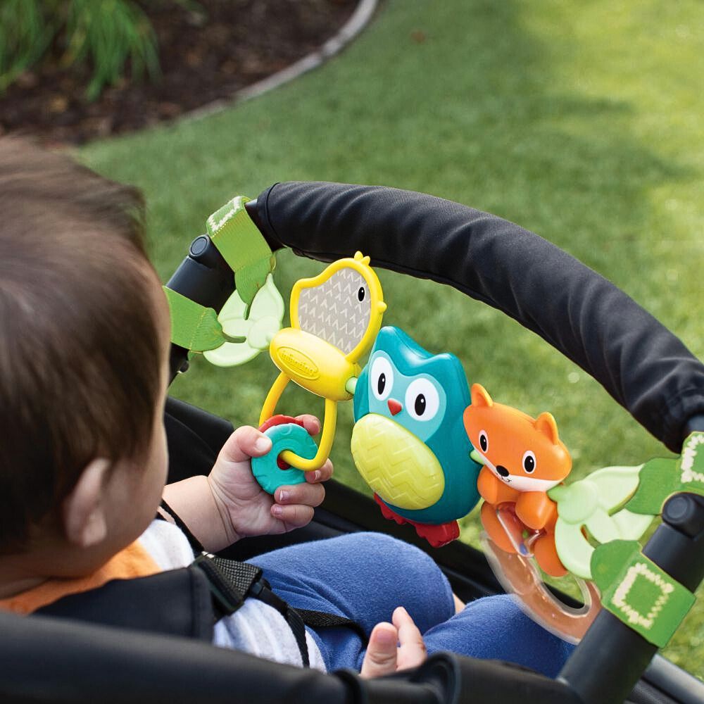 Infantino B Kids Vognrangle med Musikk – Interaktiv Leke for Barnevogn – Fra 0 Måneder