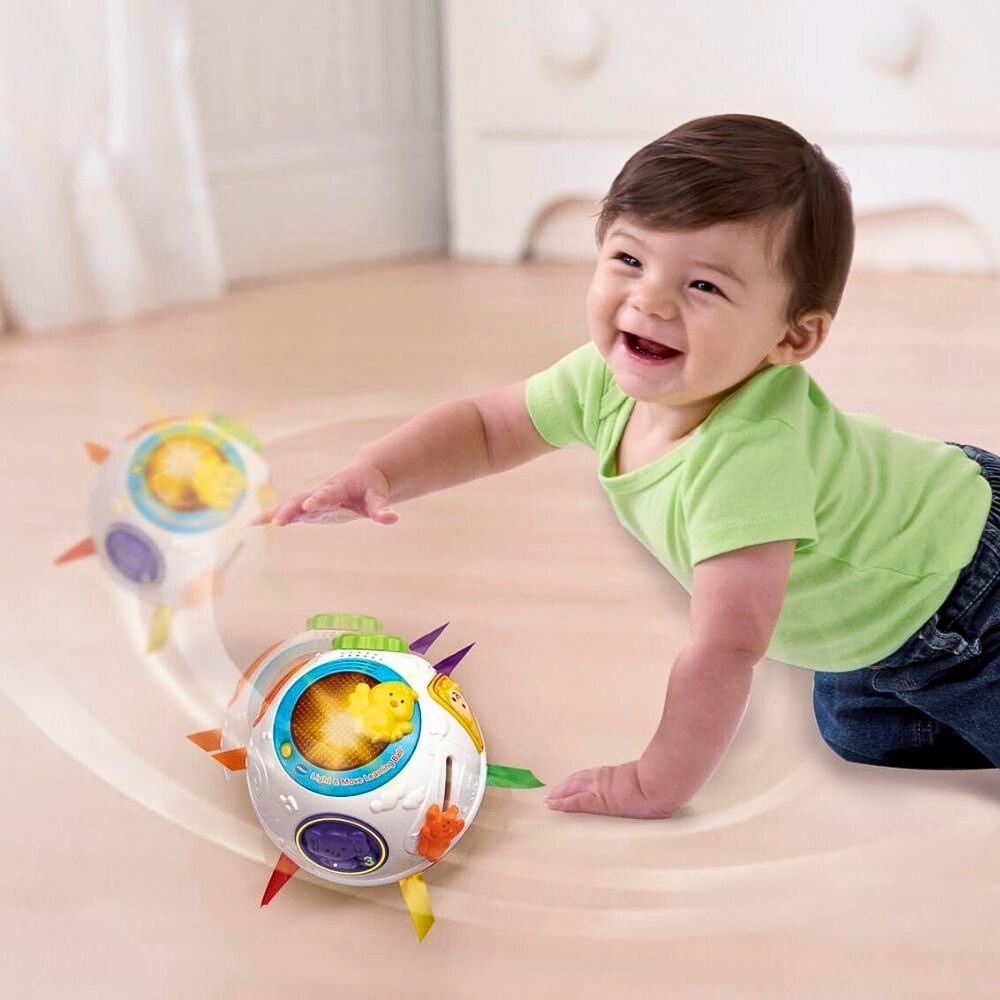 VTech Baby Krabbe- og Læreball – Interaktiv Leke med Lyd og Lys – Fra 6 Måneder