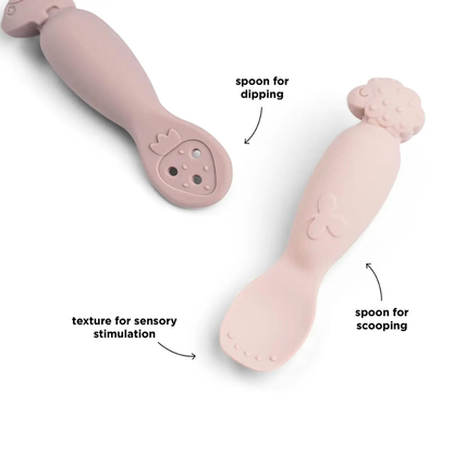 Rosa Babyskjeer med Myke Kanter og Enkelt Grep