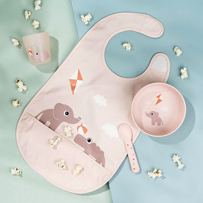 Done by Deer Rosa Vanntett Smekke med Borrelås og Lomme - detaljbilde