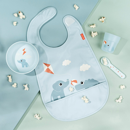 Foodie Første Blå Måltidssett med Sklisikker Skål, Kopp & Skje