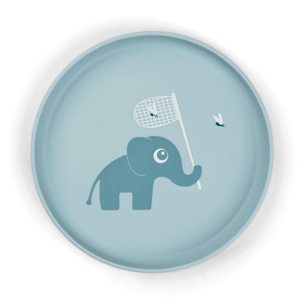 Foodie Blå Tallerken med Sklisikker Bunn