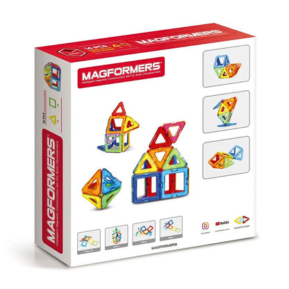 Magformers 14 Deler Basissett – Magnetiske Byggeleker for Kreativitet – Fra 3 År