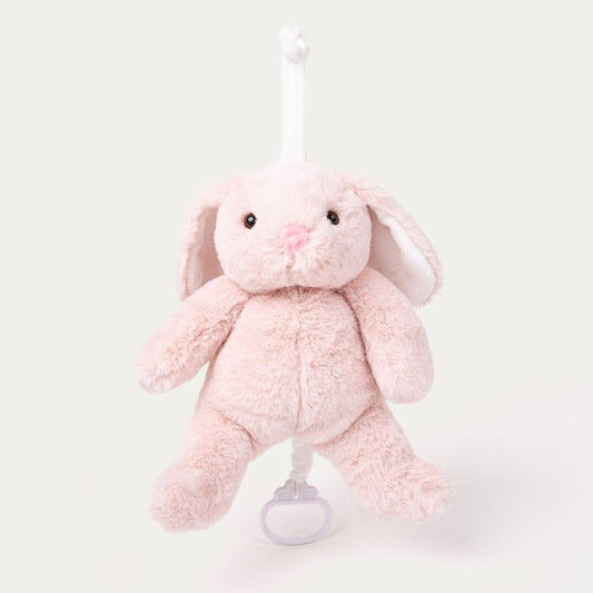 Teddykompaniet Lollan Spilledåse Rosa Kanin (27cm) – Beroligende Kosevenn – Fra 0 Måneder