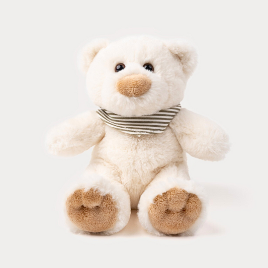 Teddykompaniet Malte Bamse Kremfarget (25cm) – Myk Kosevenn & Ecofriend – Fra 0 Måneder