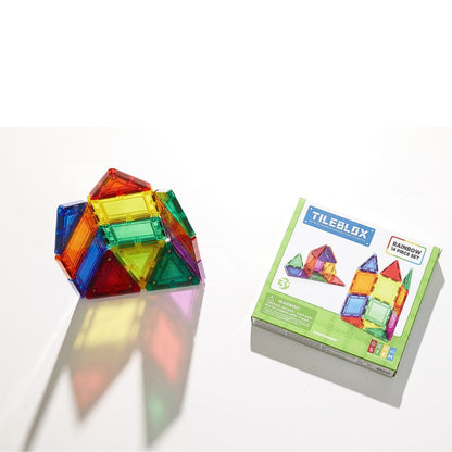 Tileblox Rainbow 14 Deler Magnetisk Byggesett - bilde 5