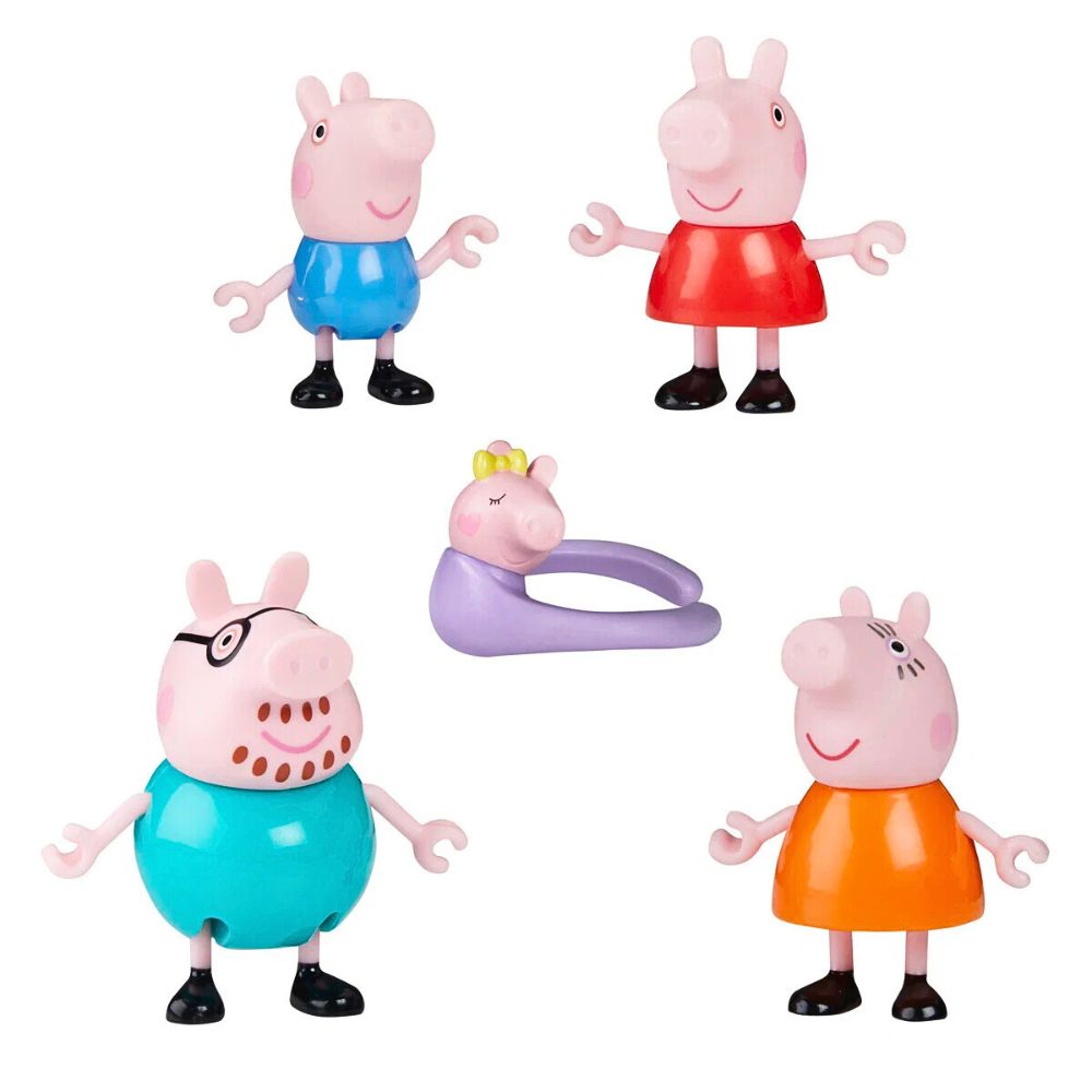Peppa Pig Peppa Gris Familiepakke med Baby Evie (5 figurer) - bilde 10