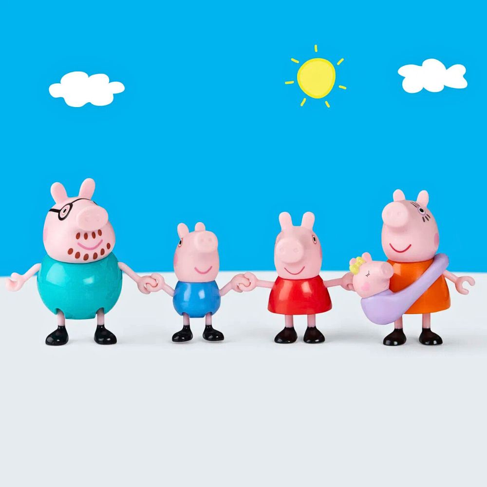 Peppa Pig Peppa Gris Familiepakke med Baby Evie (5 figurer) - detaljbilde