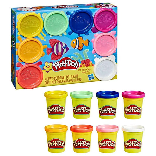 Play Doh 8-pk Modellermasse (448g) – Fargerik Kreativ Lek for Barn – Fra 24 Måneder
