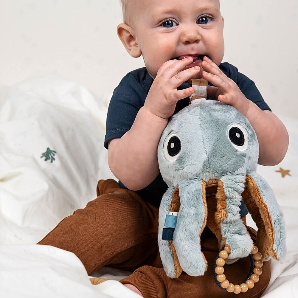 Done by Deer Aktivitetsleke Blå Sensorisk Manet med Rangle og Speil - bilde 3