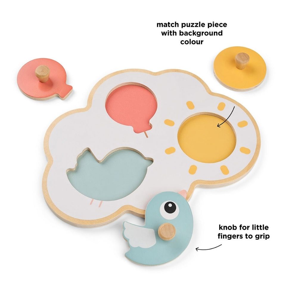 Første Knottepuslespill For Lek og Motorikk