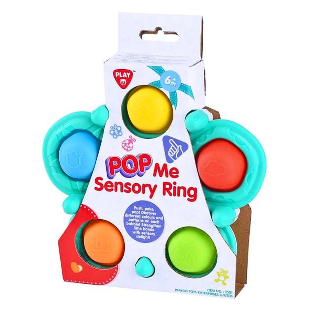 Happy Baby Fargerik Pop Me Sensory Ring - bilde 3