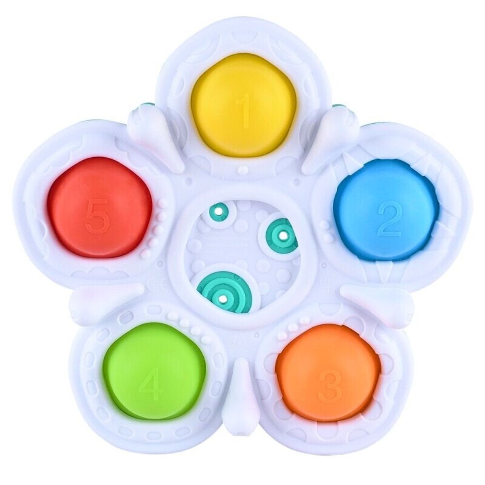 Happy Baby Fargerik Pop Me Sensory Ring - detaljbilde