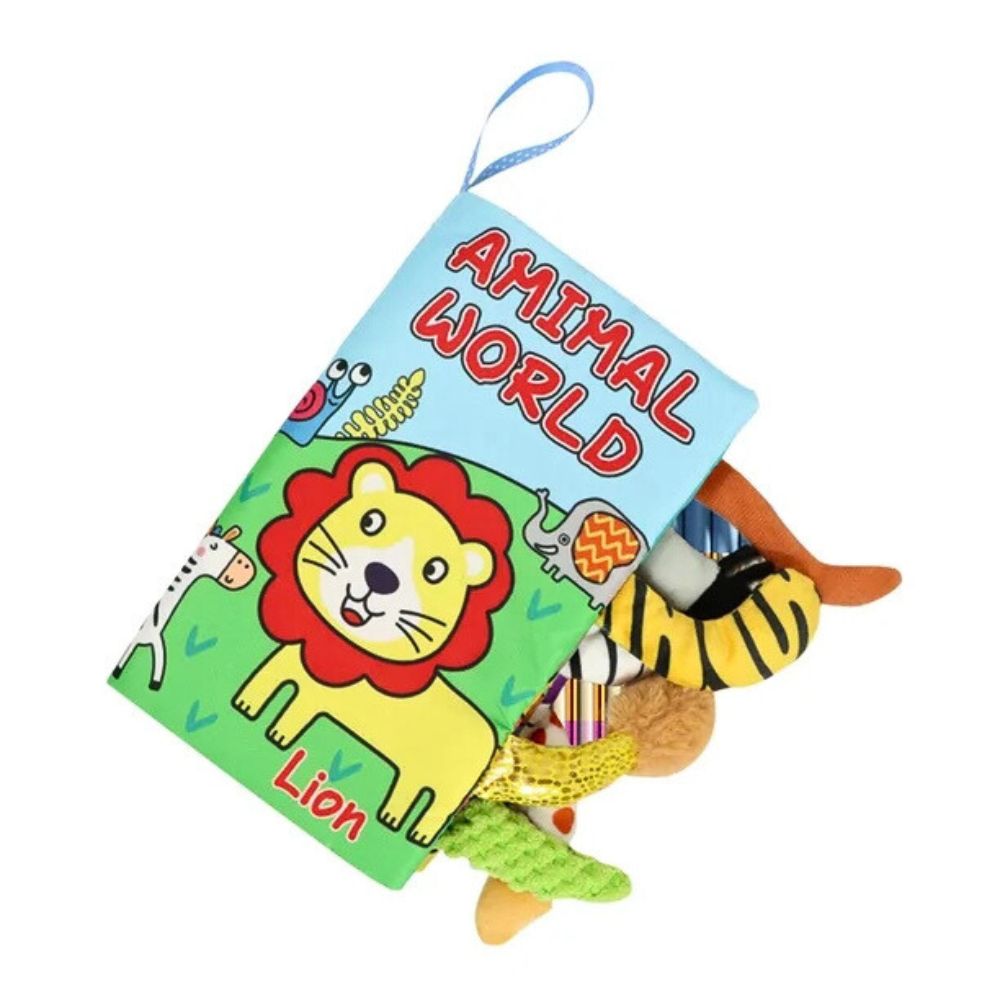 Happy Baby Myk Dyrebok med Haler, Tekstur og Knitring - bilde 4