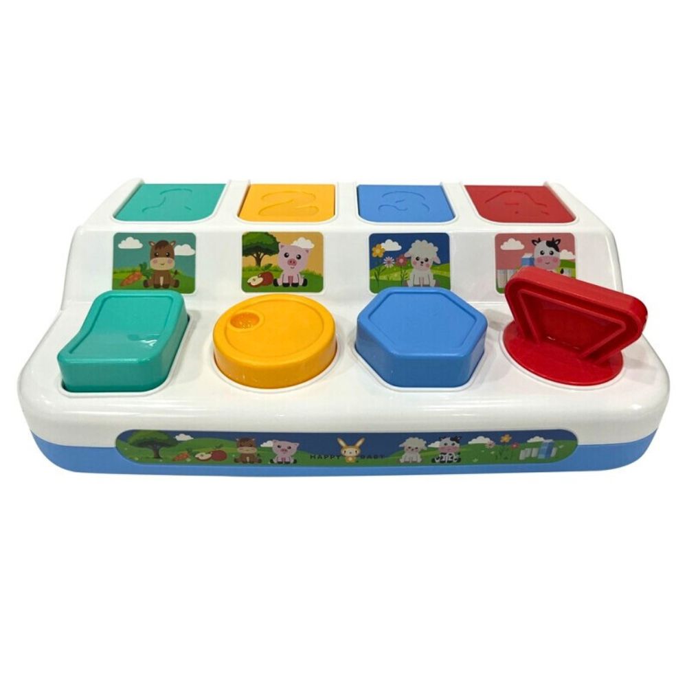 Happy Baby Interaktiv Pop Up Bondegårdsdyr med Lys og Lyd (Assortert) - bilde 4