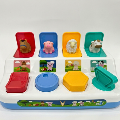 Happy Baby Interaktiv Pop Up Bondegårdsdyr med Lys og Lyd (Assortert) - bilde 5