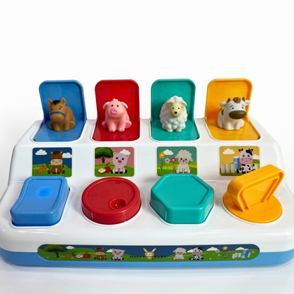 Happy Baby Interaktiv Pop Up Bondegårdsdyr med Lys og Lyd (Assortert) - bilde 6